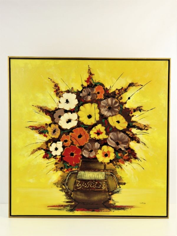 Bloemenboeket (Bouquet) - get. Gregg - acryl op doek